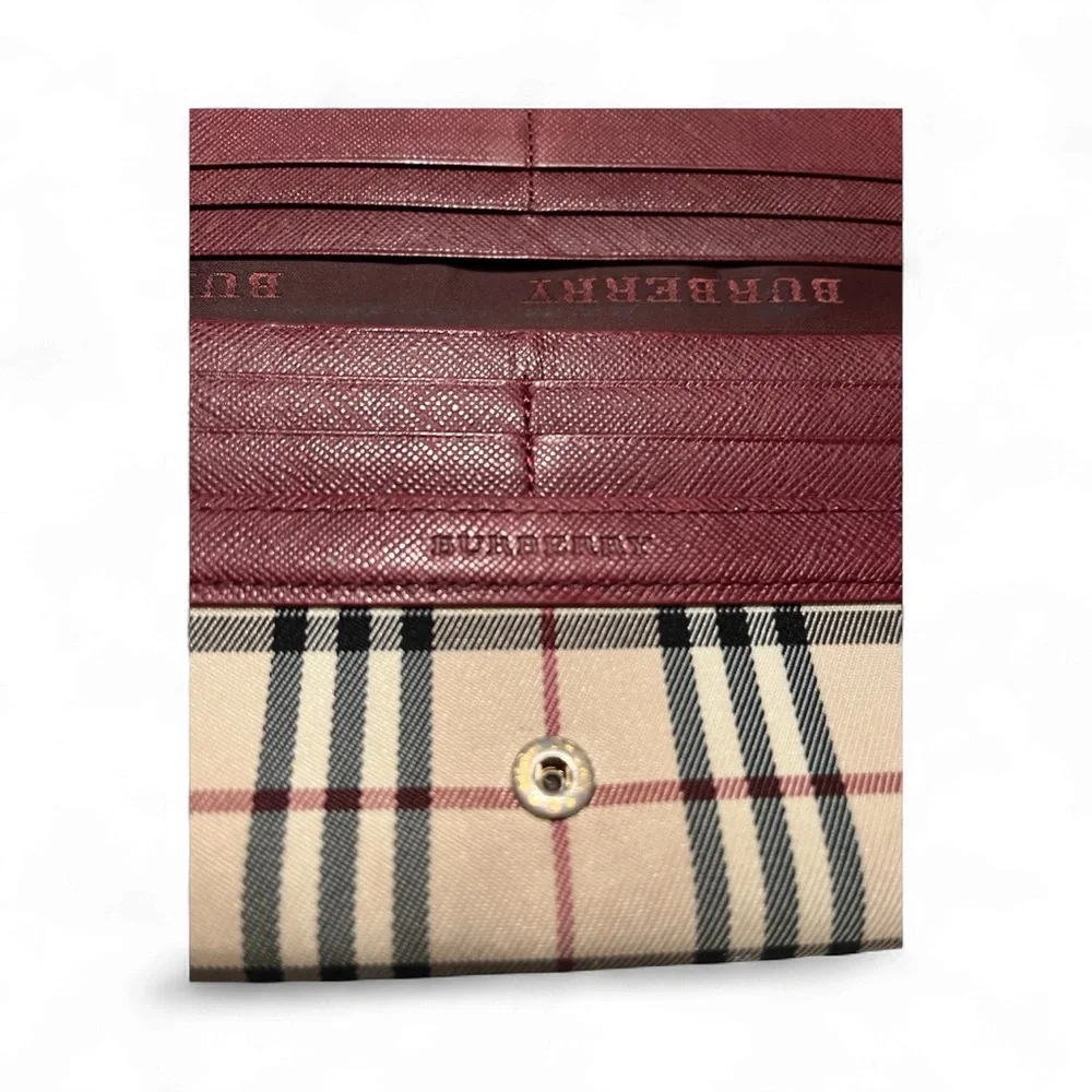 Burberry Nova Check Continental Long Wallet Authentic - Picture 4 of 10